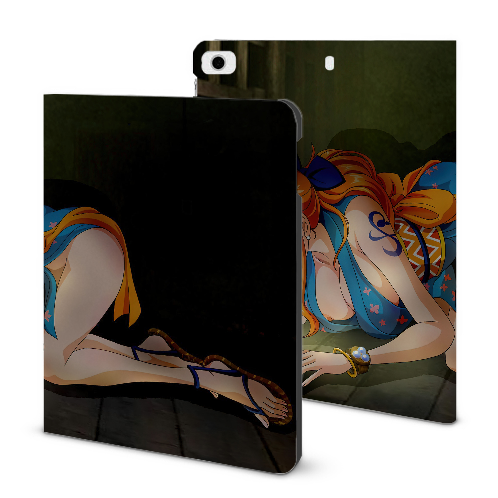ワンピース ONE PIECE IPad ケース ブック型 PUレザー TPU 耐衝撃 軽量 薄型 ペン収納なし 全面保護 IPad 各モデル対応